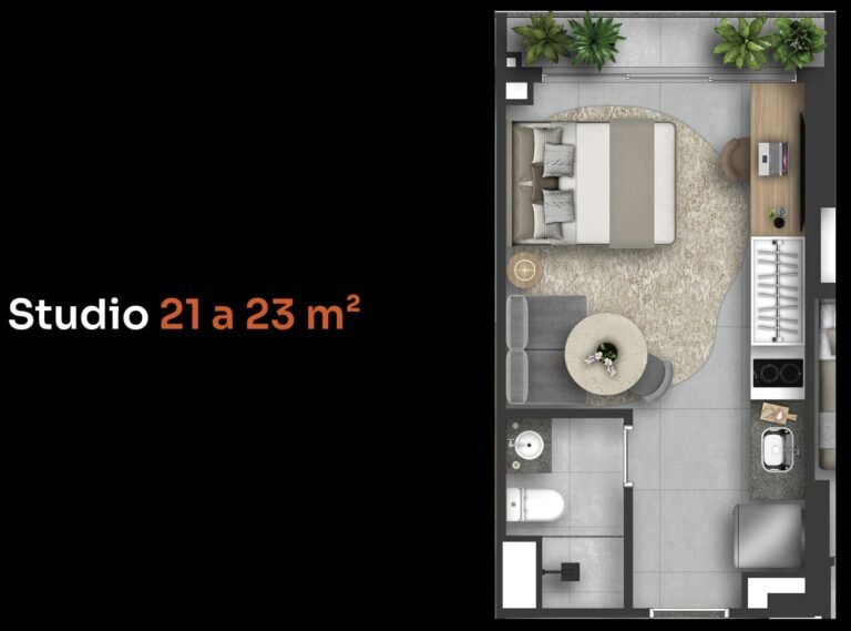 Studio 21 a 23m2